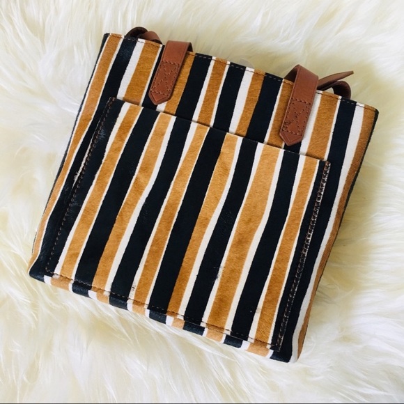 MADEWELL Small Transport CB in Striped Calf Hair - Picture 7 of 8